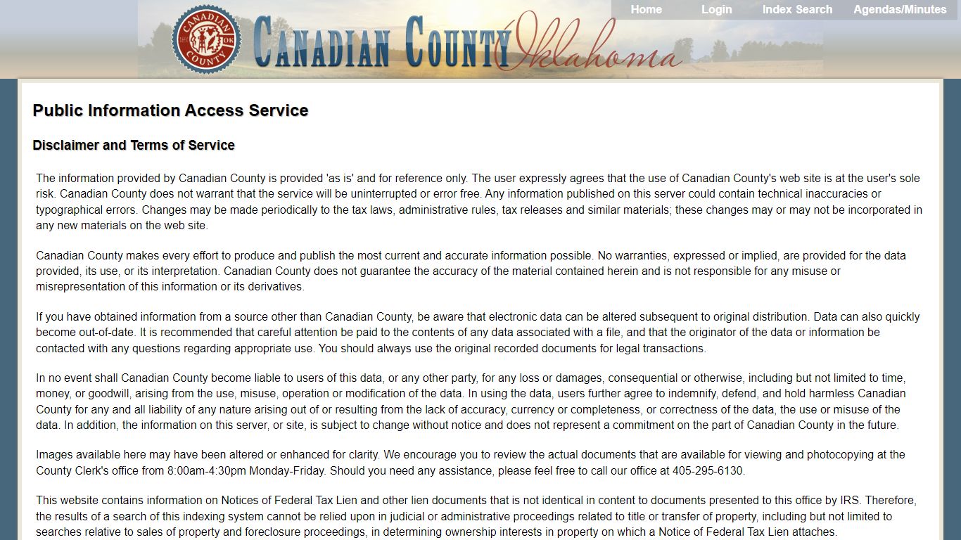 Canadian County Clerk